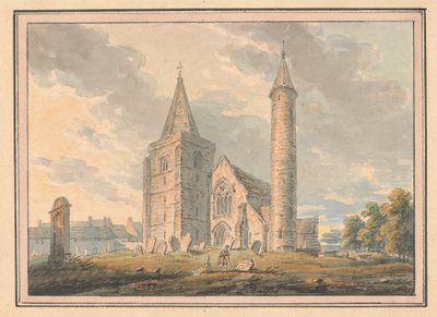 Brechin-katedralen og det runde tårn, Forfarshire, Skotland af Edward Dayes