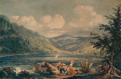 Hawes Water, Westmorland, c1790, 1935 af Edward Dayes