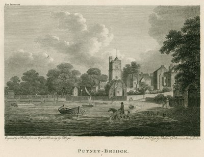 Putney Bridge, London af Edward Dayes
