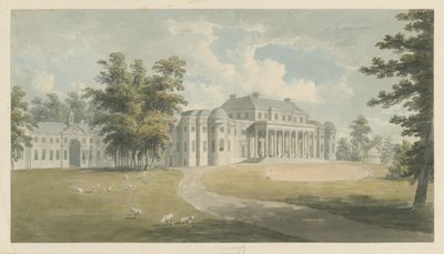 Shugborough Hall: akvarelmaleri, og [slutt det 18. århundrede] af Edward Dayes