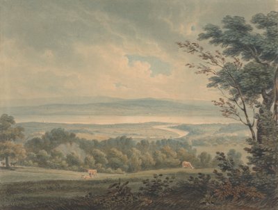Mødet mellem floderne Severn og Wye, nær Chepstow af Edward Dayes