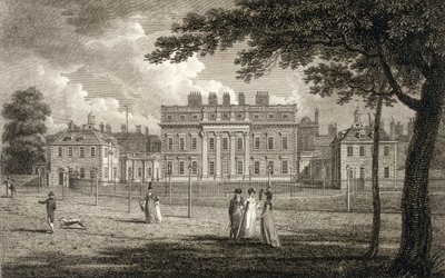 Udsigt over Buckingham House, indgraveret af W. Knight, udgivet 1799 af Edward Dayes