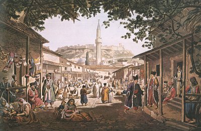 Græsk: Athens basar af Edward Dodwell