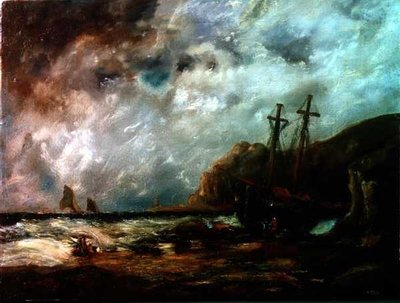 Kystscene af Edward Duncan