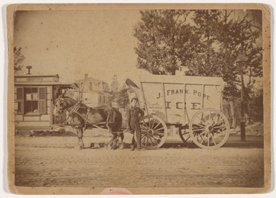 J. Frank Pope Ice Wagon, ca. 1885 (foto) af Edward Edwards