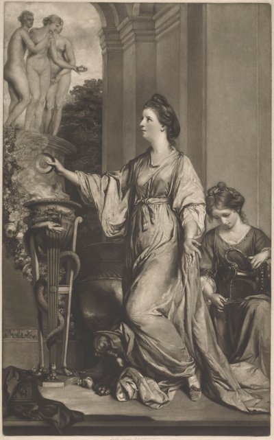 Lady Sarah Bunbury ofrer til nåde af Edward Fisher