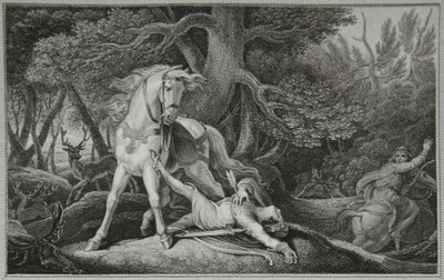 Death of William Rufus, graveret af Neagle, illustration fra David Humes 
