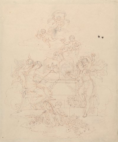Allegori om maleri og litteratur af Edward Francis Burney