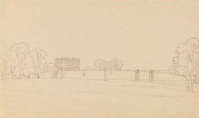 Fjernsyn over Easton Neston, Northants af Edward Francis Burney