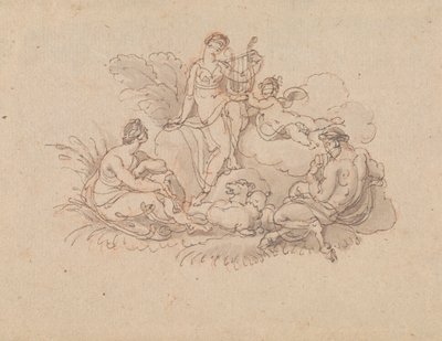 Erato og Pan af Edward Francis Burney
