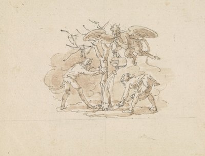 Fjolser, der planter et træ af Edward Francis Burney