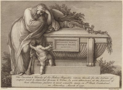 Sir Joshua Reynolds begravelsesbillet af Edward Francis Burney