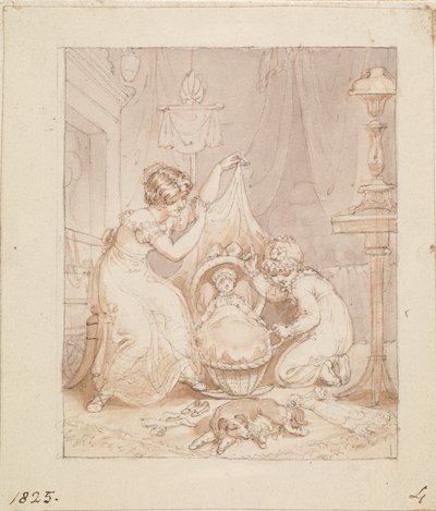 Illustration til Den nye dukke: Uden titel af Edward Francis Burney