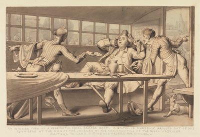 John Gilpin i Uxbridge Passage Boat af Edward Francis Burney