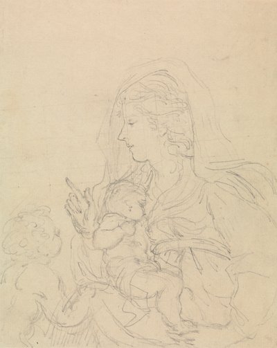 Madonna og barn af Edward Francis Burney
