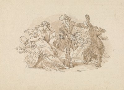 Teaterscene af Edward Francis Burney