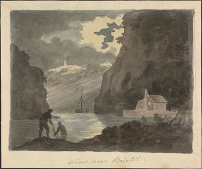 Udsigt nær Bristol af Edward Francis Burney