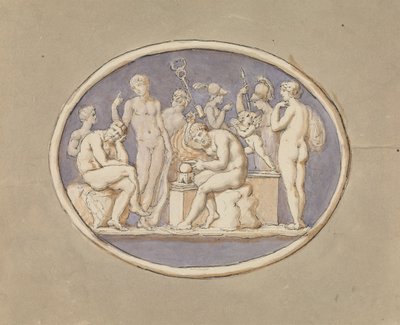Vulcan og The Gods and Goddesses af Edward Francis Burney