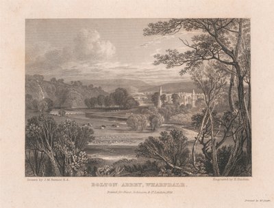 Bolton Abbey, Wharfdale af Edward Francis Finden
