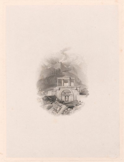 Theseus Port, Athen af Edward Francis Finden