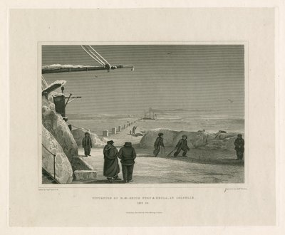 Situationen for HM Ships Fury og Hecla, ved Igloolik af Edward Francis Finden