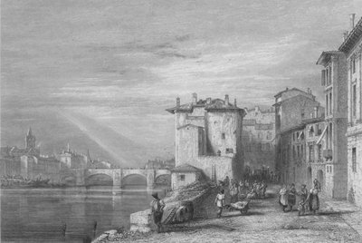 Verona, 1832. af Edward Francis Finden