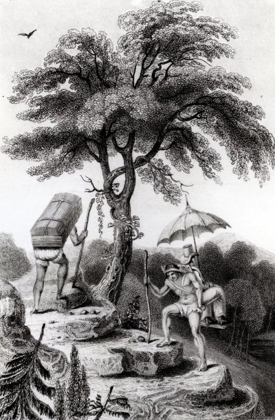 Udsigt over passet fra Quindio, illustration fra 