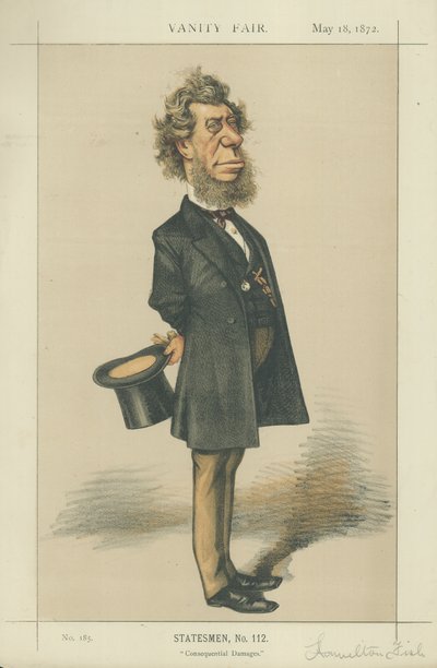 Den ærede Hamilton Fish, amerikansk udenrigsminister af Edward Frederick Brewtnall