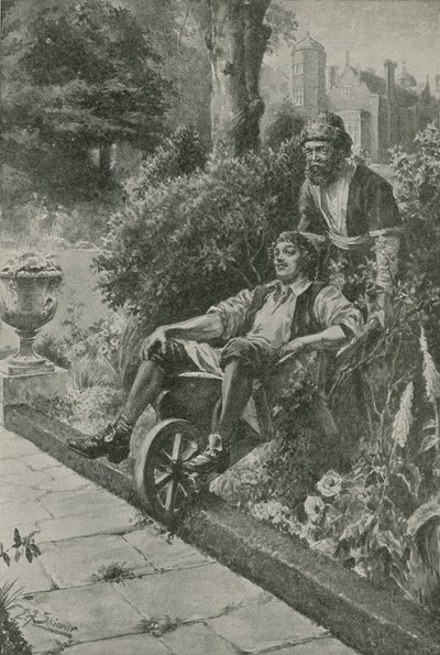 Peter den Store tager en lille tur (litografi) af Edward Frederick Skinner