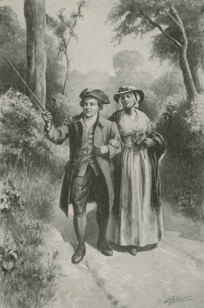 Sjældne Kate Blake og hendes William (litografi) af Edward Frederick Skinner