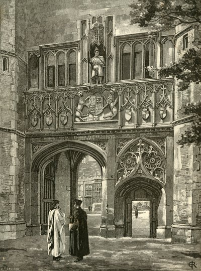 Principal Gateway, Trinity College, slutningen af det 19. århundrede. af Edward Gascoin