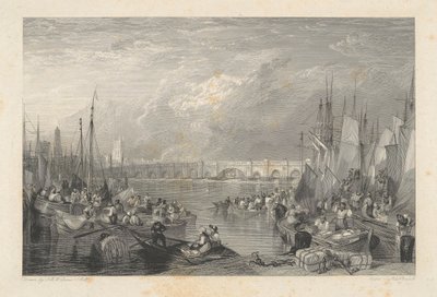 Old London Bridge og Omegn af Edward Goodall