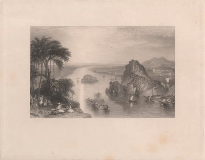 Klipper ved Colgong på Ganges af Edward Goodall