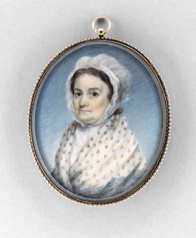 Mary Gould Almy, ca. 1797-1800 (akvarel på elfenben af Edward Greene Malbone