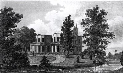 Lord Nelsons Villa i Merton, udgivet 1806 af Edward Gyfford