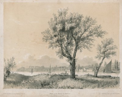 Pile ved Themsen ved Battersea af Edward Hassell