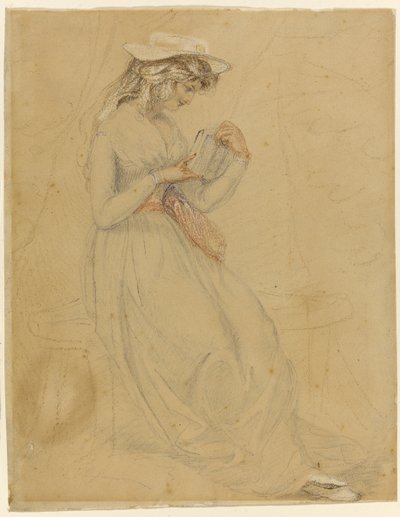 Illustration til George Washington Jones: A Christmas Gift That Went A-Begging, 1903 (kul, vask og kinesisk hvid på papir) af Edward Henry Potthast