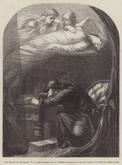 Lost Lenore, The Raven, af E A Poe af Edward Henry Wehnert