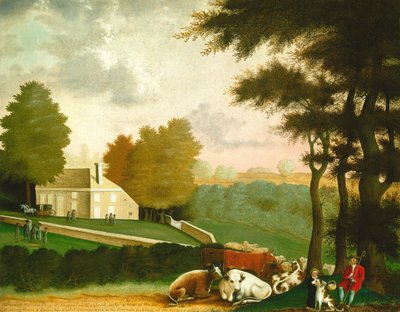 The Grave of William Penn, ca. 18471848. af Edward Hicks