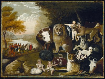 Det fredelige rige, c.1833-34 af Edward Hicks