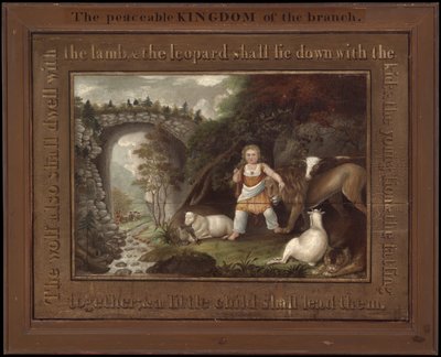 Grenens fredelige rige, c.1825-30 af Edward Hicks