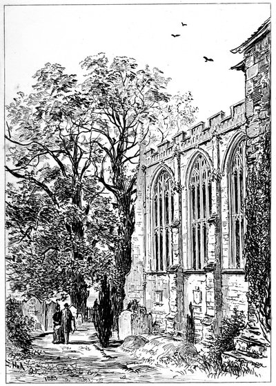 Koret for Stratford kirke, Stratford-upon-Avon, Warwickshire, 1885. af Edward Hull