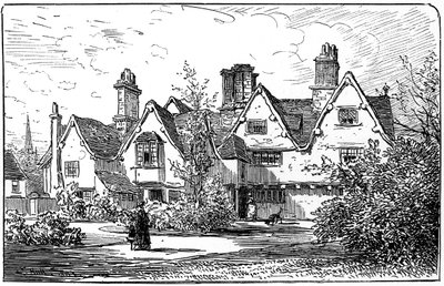 Dr. John Halls hus, Stratford-upon-Avon, Warwickshire, 1885. af Edward Hull