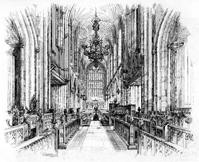 Bath Abbey, Bath, Somerset, 1902-1903. af Edward J. Burrows