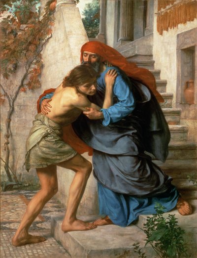 The Prodigals vender tilbage, 1869 af Edward John Poynter