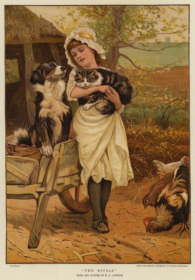 The Rivals (chromolitho) af Edward Killingworth Johnson