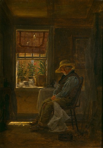 Fyrre blink, ca. 1880 (olie på kompositionstavle) af Edward Lamson Henry