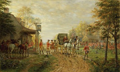 Passerer forposterne på Old Kingsbridge Road, 1903 af Edward Lamson Henry