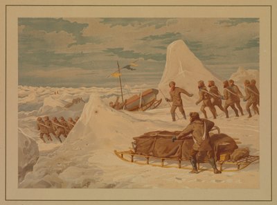 Polare skitser. På den nordlige march, 8. april af Edward Lawton Moss