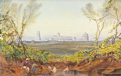 Et hvil på vej til Pisa af Edward Lear
